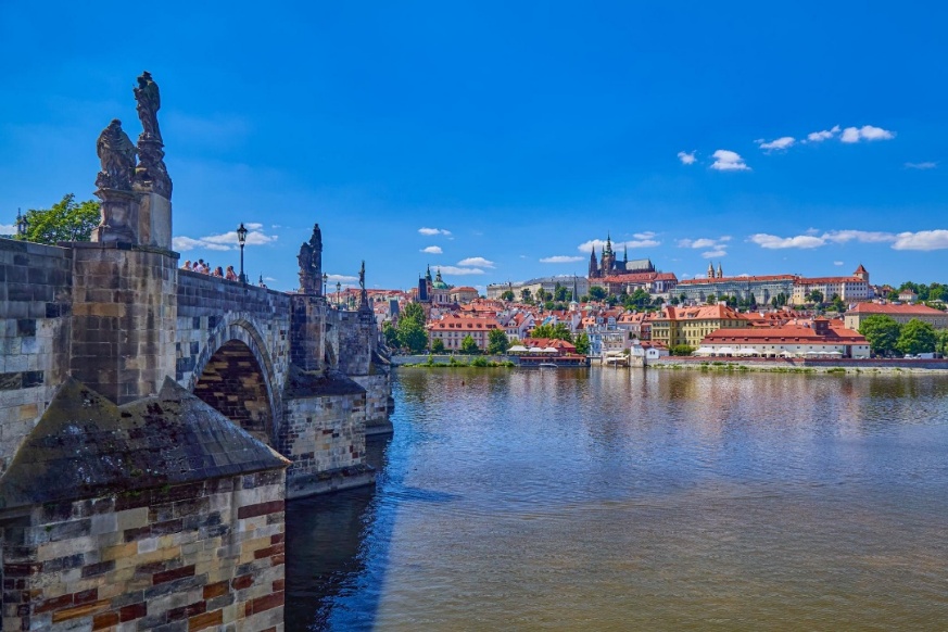 Charles Bridge and Vltava River