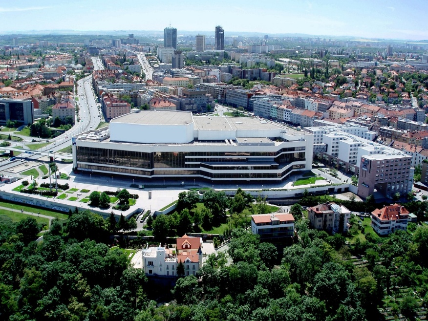 Aerial view of Prague Congress Centre
